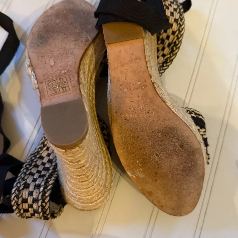 Kate Spade New York Leather Espadrilles